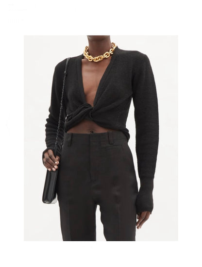 Jacquemus Knotted Crop Top - Tulerie