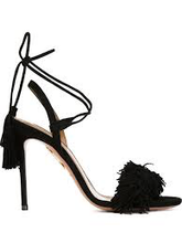 Load image into Gallery viewer, Aquazzura Wild Thing Suede Sandals - Tulerie
