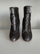 Load image into Gallery viewer, Christian Louboutin Moulamax 85 Sequin Block Heel Booties - Tulerie
