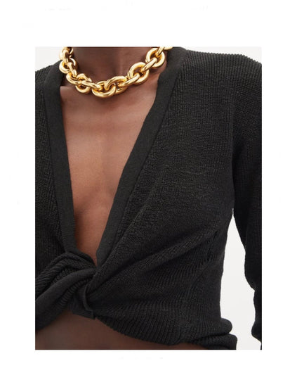Jacquemus Knotted Crop Top - Tulerie