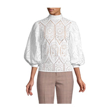 Load image into Gallery viewer, Ganni Broderie Anglaise Blouse - Tulerie
