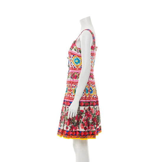 Dolce & Gabbana Floral Print Mini Dress - Tulerie