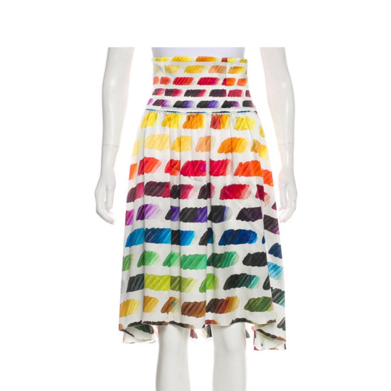 Chanel Silk Printed Skirt - Tulerie