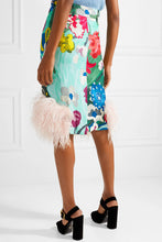 Load image into Gallery viewer, Prada Feathered Satin Skirt
