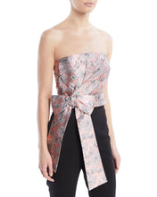 Load image into Gallery viewer, Prada Pink and Metallic Strapless Bustier
