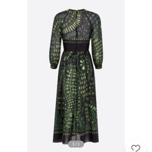 Load image into Gallery viewer, Christian Dior Green Animals Dress - Tulerie
