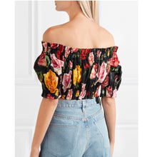 Load image into Gallery viewer, Dolce &amp; Gabbana Floral Stretch Crop Top - Tulerie
