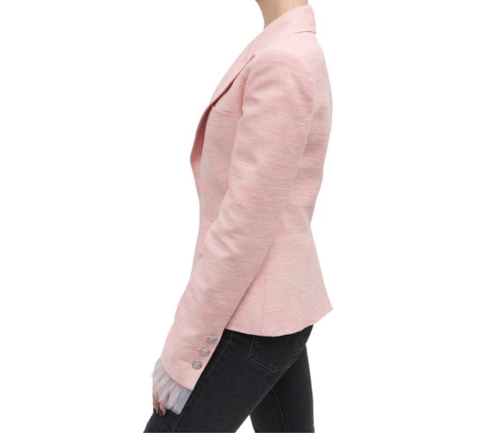 Chanel Pink Jacket W Tulle Cuffs - Tulerie