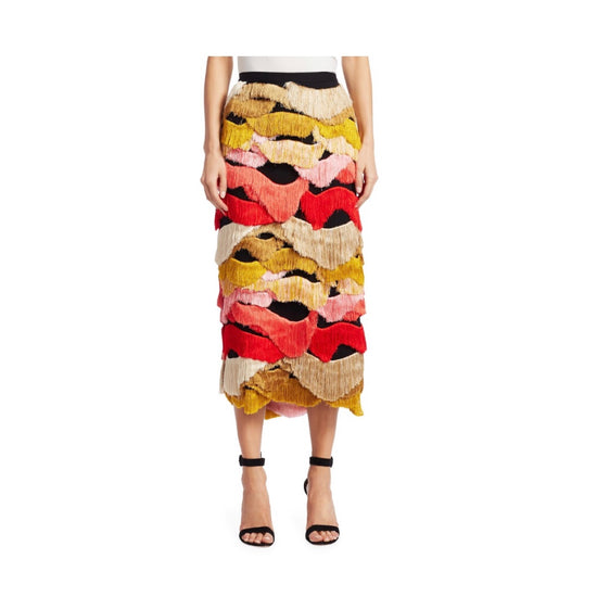 Rachel Comey Caposhi Fringe Midi Skirt - Tulerie